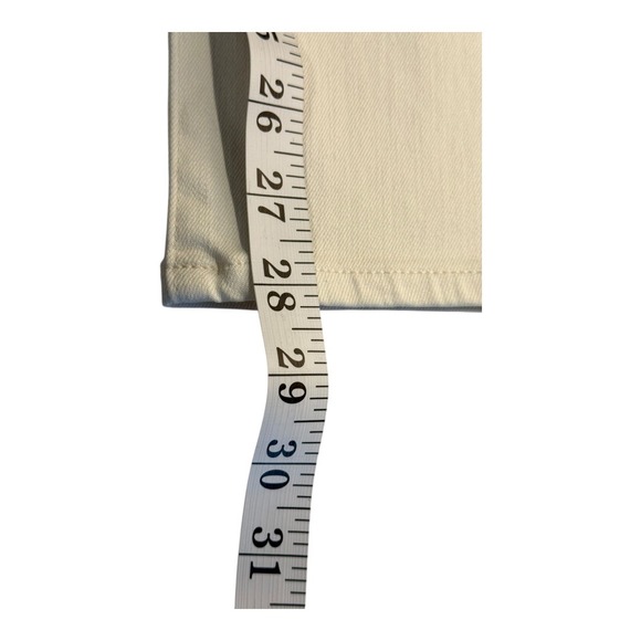 AG Adriano Goldschmied The Alexx Straight Leg Jeans Ivory Dust Size 4 26R NWT - Picture 6 of 6